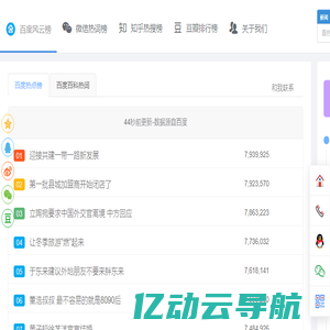 搜榜-今日全网实时热搜榜排名和聚合导航平台