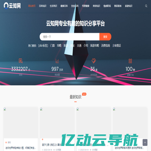 云知网 - 专业有趣的知识分享平台