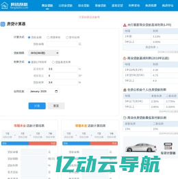 房贷计算器 房贷计算器2025年最新版 房贷利率计算器 房贷利息