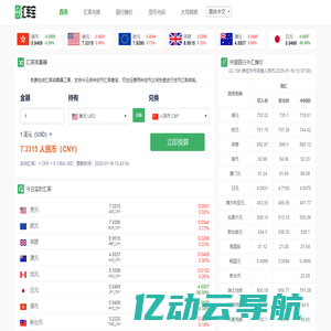 美元对人民币汇率_汇率换算 - 汇率宝